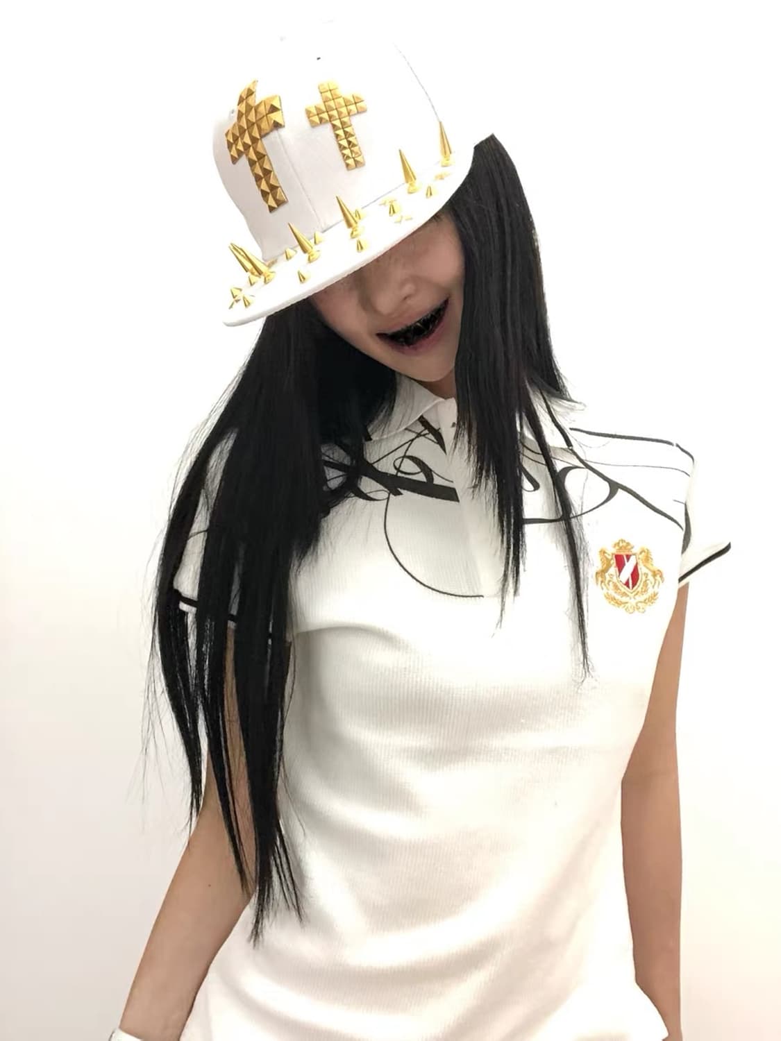 RUDEBRAT Cross Print Polo Shirt 상품이미지7