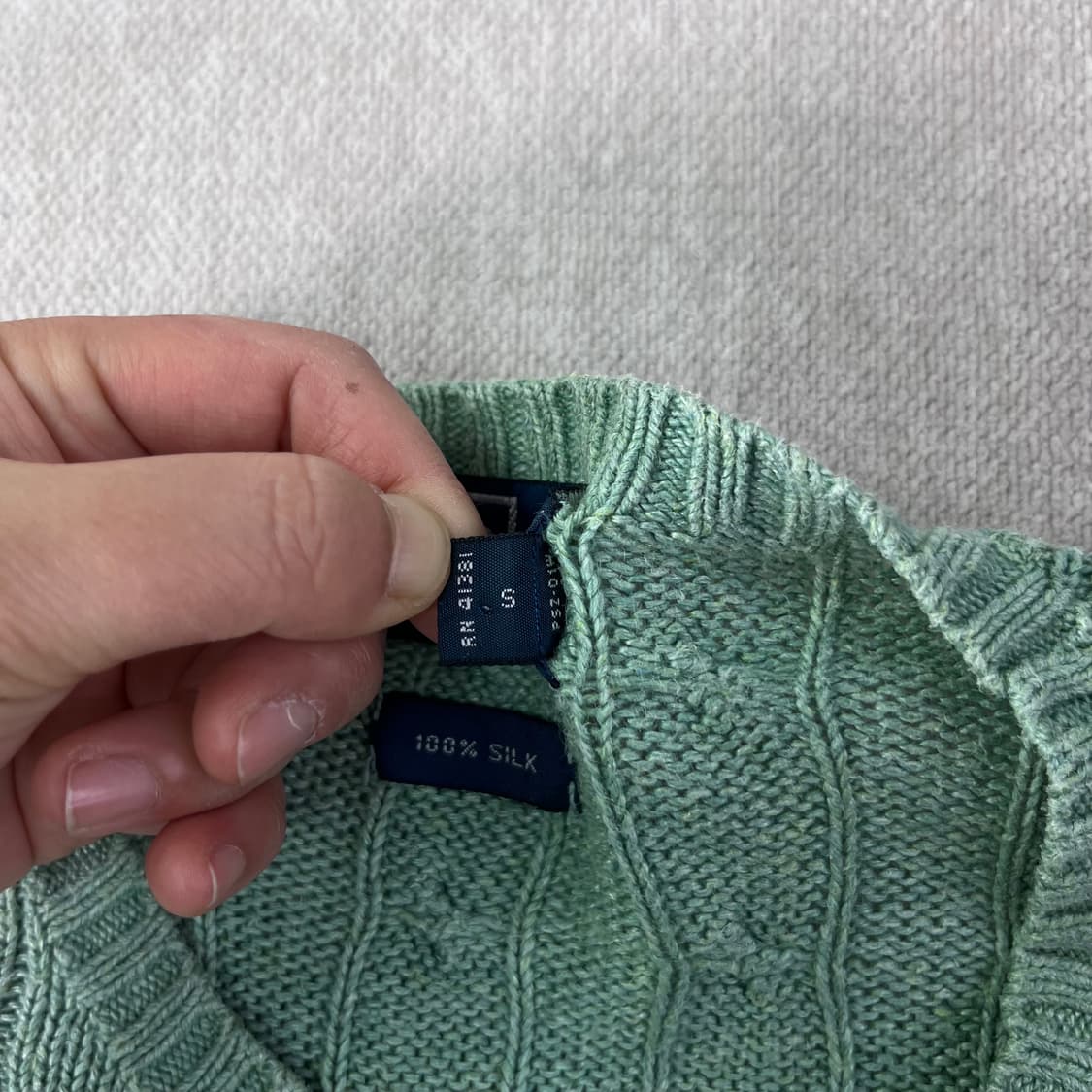 100 폴로랄프로렌 실크 꽈배기 니트 상품이미지4