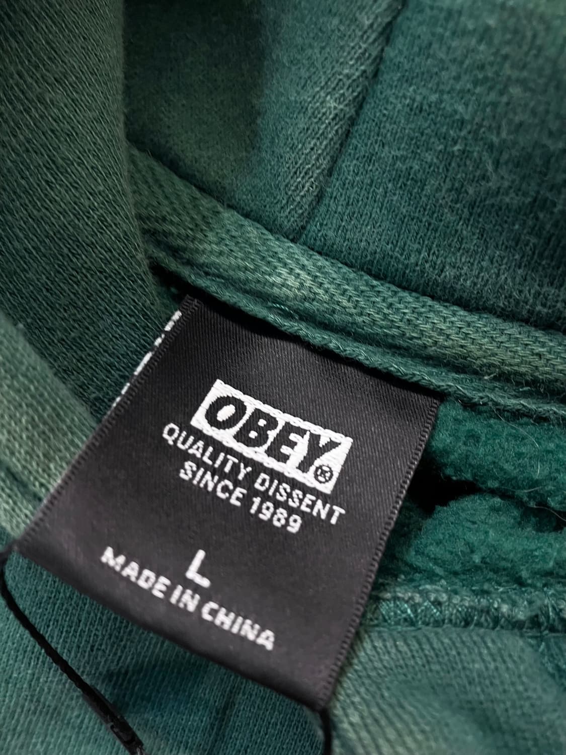 오베이 후드티 그린 L #csz2711 상품이미지5