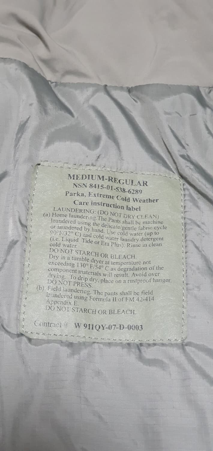 미군 ECWCS Lv.7 프리마로프트 MR 미디움레귤러 상품이미지4