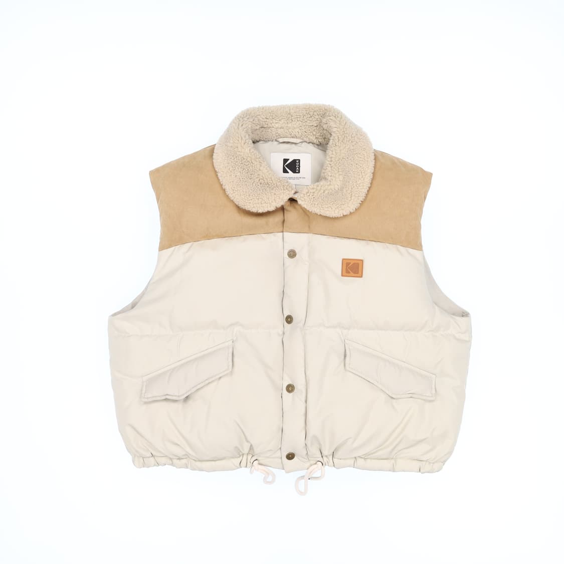 [XS] 신형 코닥 브라우니 크롭 덕다운 패딩 조끼 N7091 상품이미지1