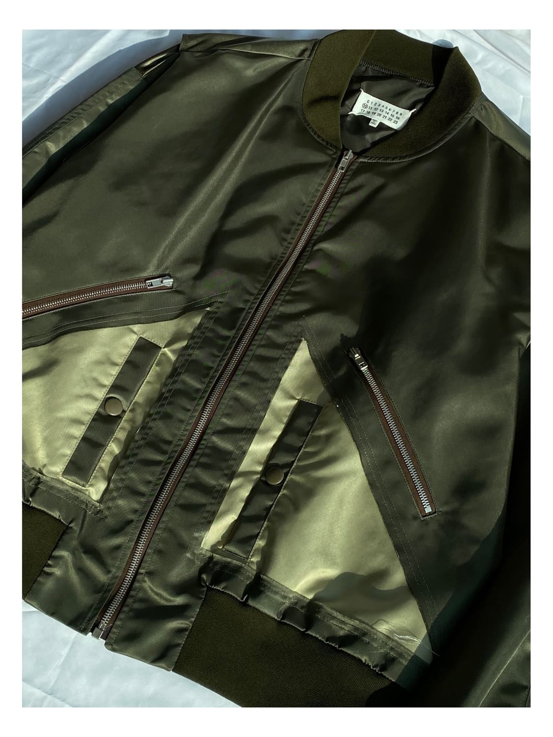 마르지엘라 스플릿 햄 컷아웃 봄버 자켓 아카이브 아티저널 ma1 상품이미지3