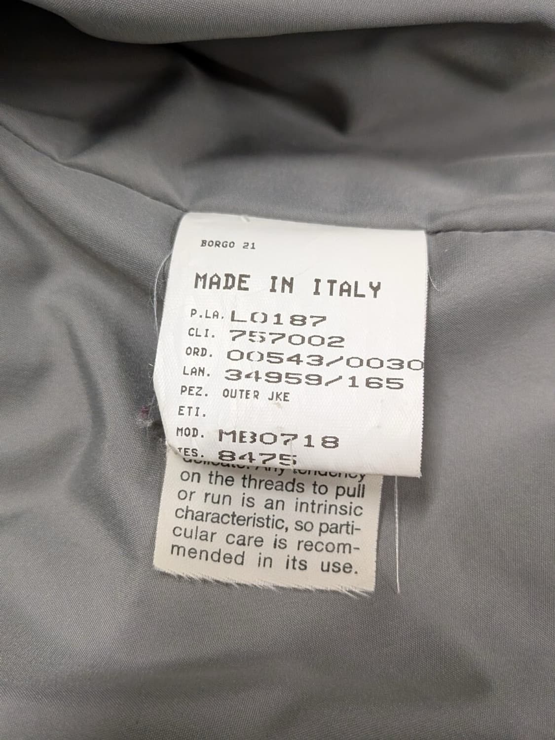 GIORGIO ARMANI 퀼팅 패디드 자켓 상품이미지4