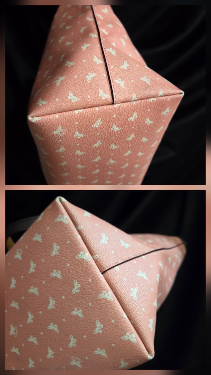 코치 핑크 나비 패턴 쇼퍼백 숄더백 상품이미지5