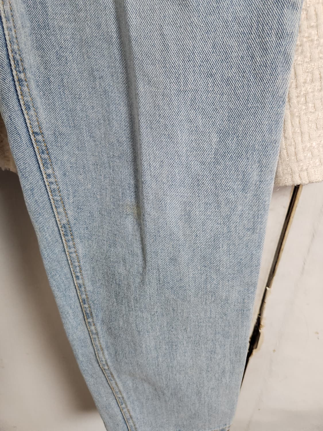 라이트 데님 데미지 청바지  찢청 M 상품이미지4