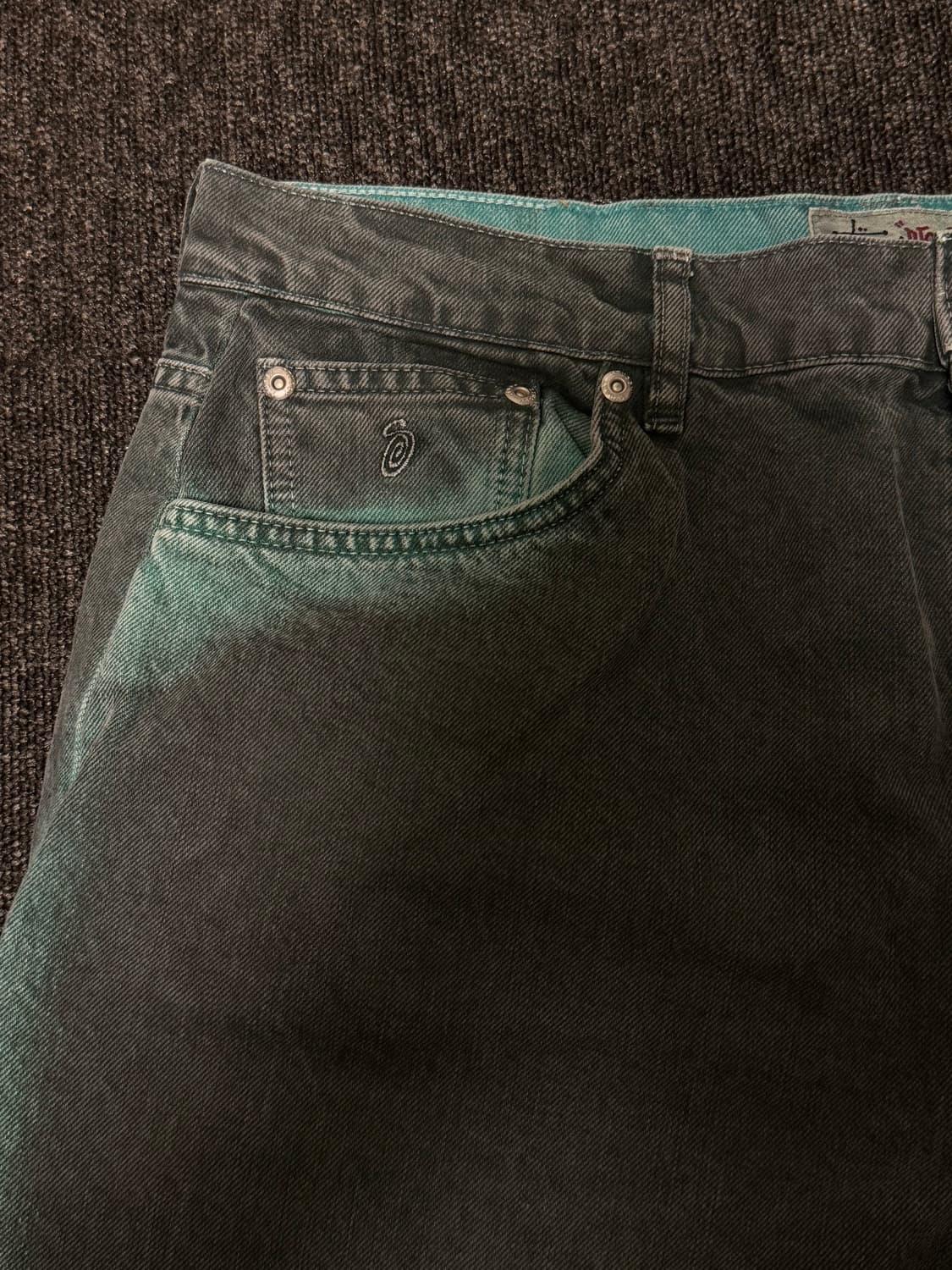 [34] 스투시 스프레이 다이 빅 올 진 블랙 상품이미지5