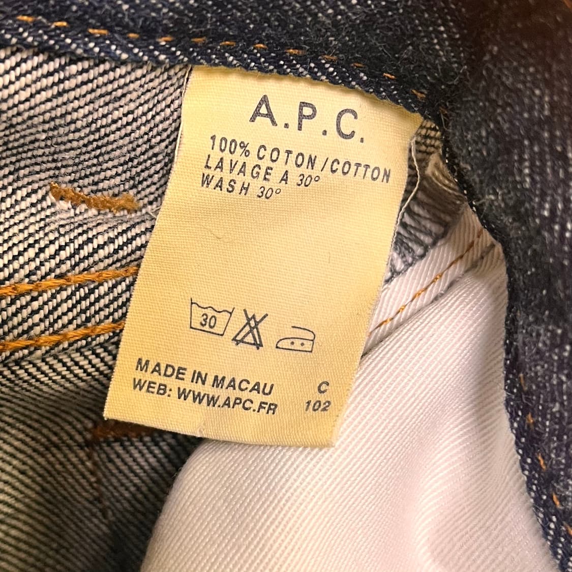 A.P.C 0901 데님팬츠 W28 상품이미지5
