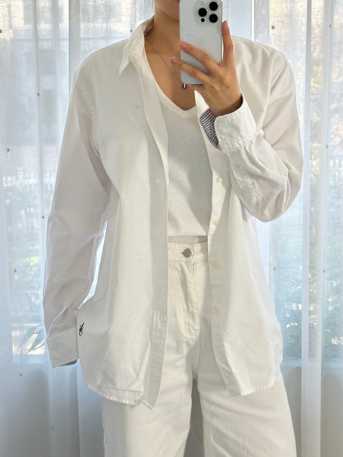 Jw앤더슨 유니클로 화이트 셔츠 상품이미지2