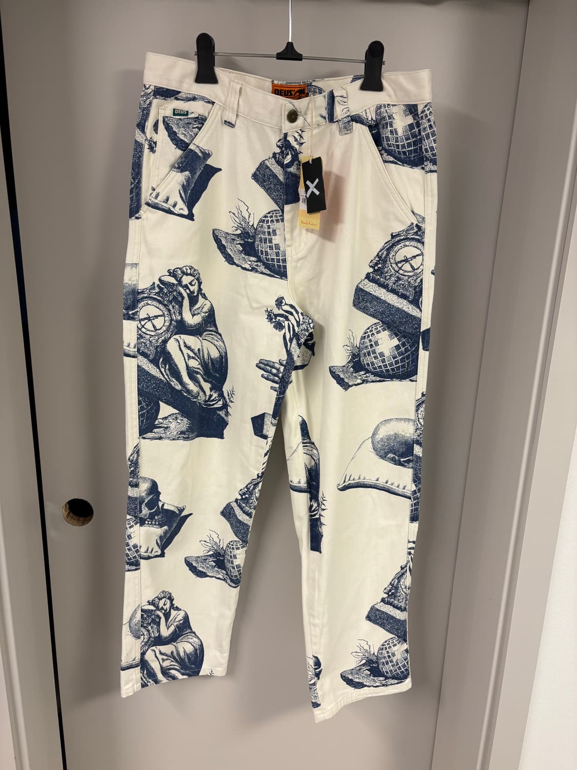 데우스 프린팅 데님자켓 & 데님팬츠 셋업 XL 상품이미지4