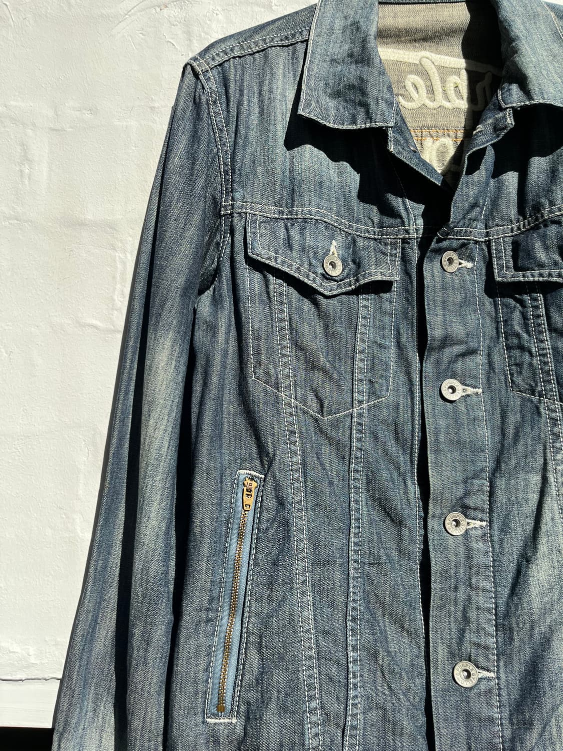 Purple&Yellow 데님 라이트 자켓 M 상품이미지3