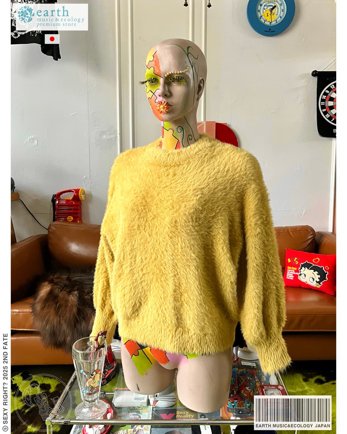 Earth Music & Ecology Fur Knit Sweater 상품이미지1