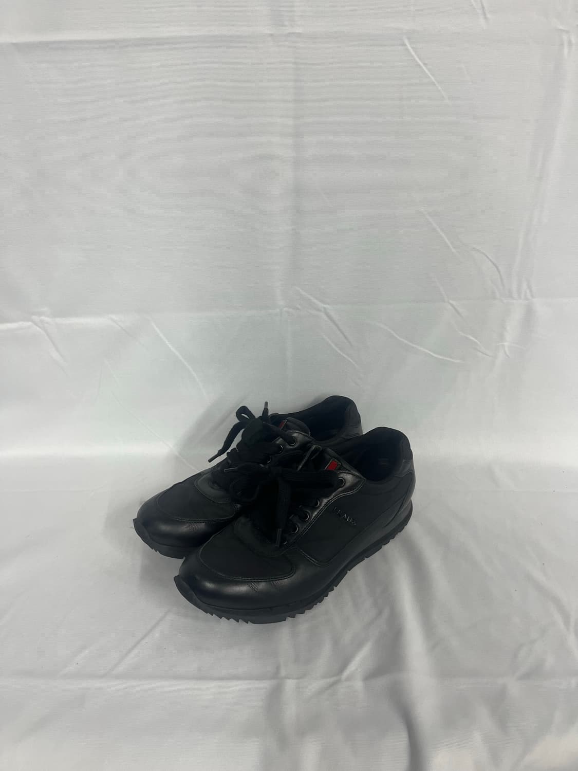 PRADA 프라다 가죽 나일론 스니커즈 6사이즈 상품이미지1