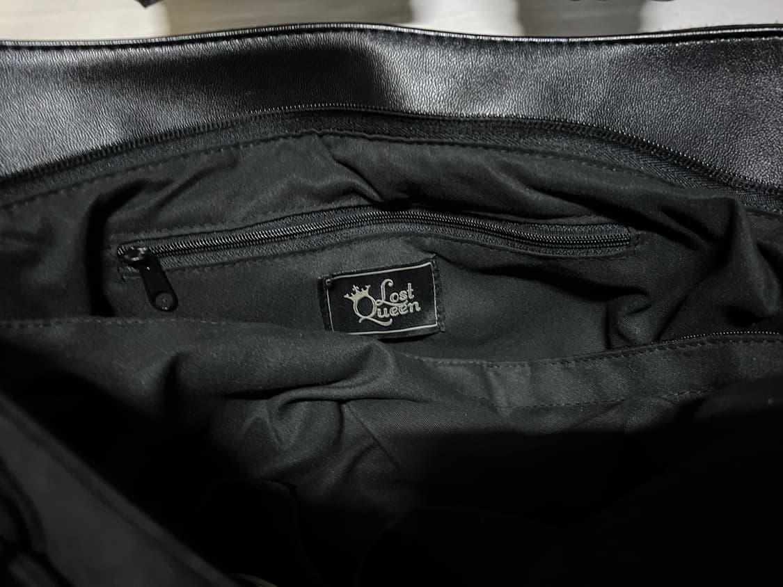 Lost Queen/BANNED 블랙 펑크스타일 가방 핸드백&크로스백 상품이미지4