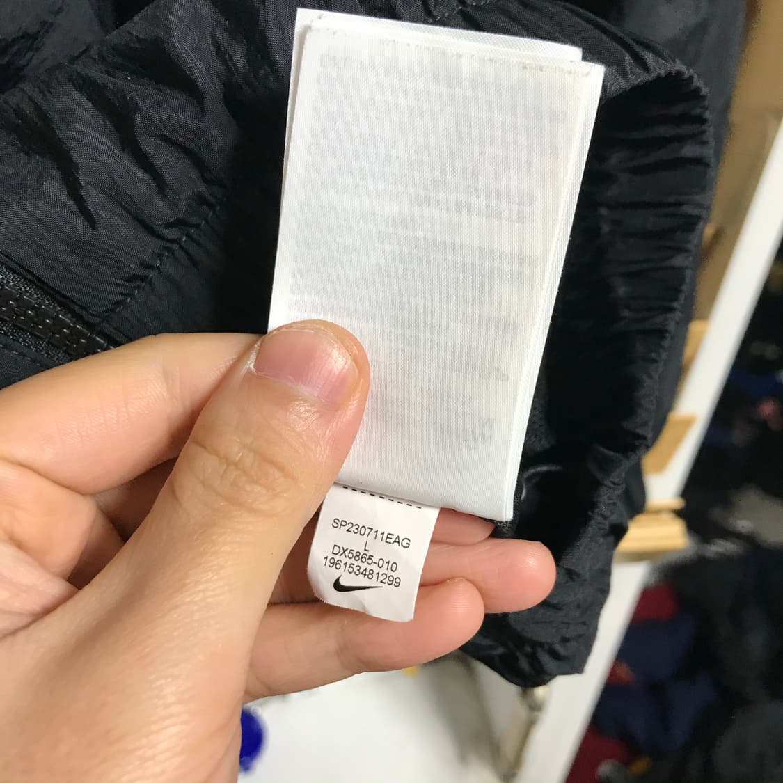 나이키 빅로고 검정 바람막이자켓 상품이미지7