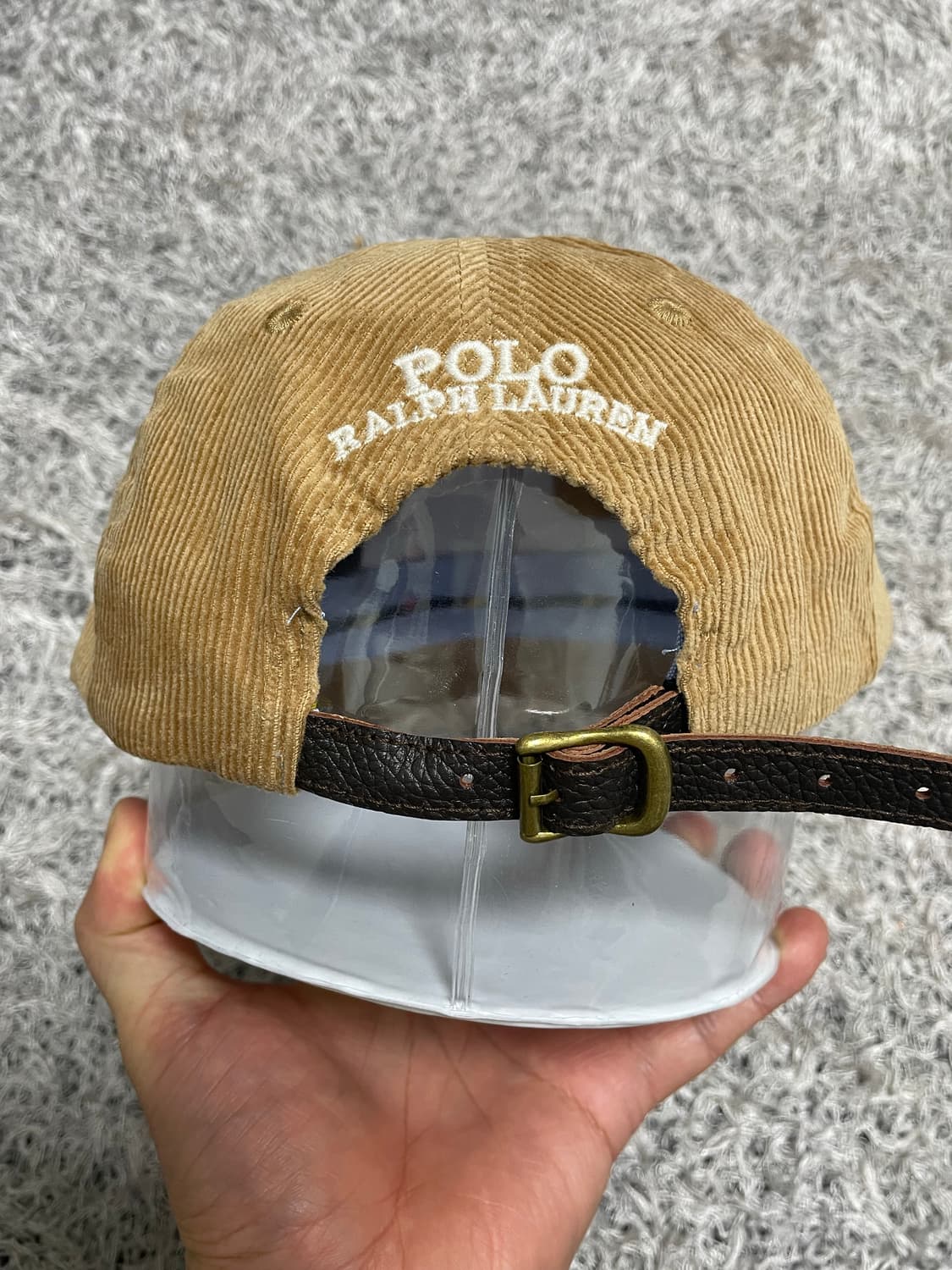 폴로Polo 컬러포니 브라운 코듀로이 캡 Free 상품이미지3