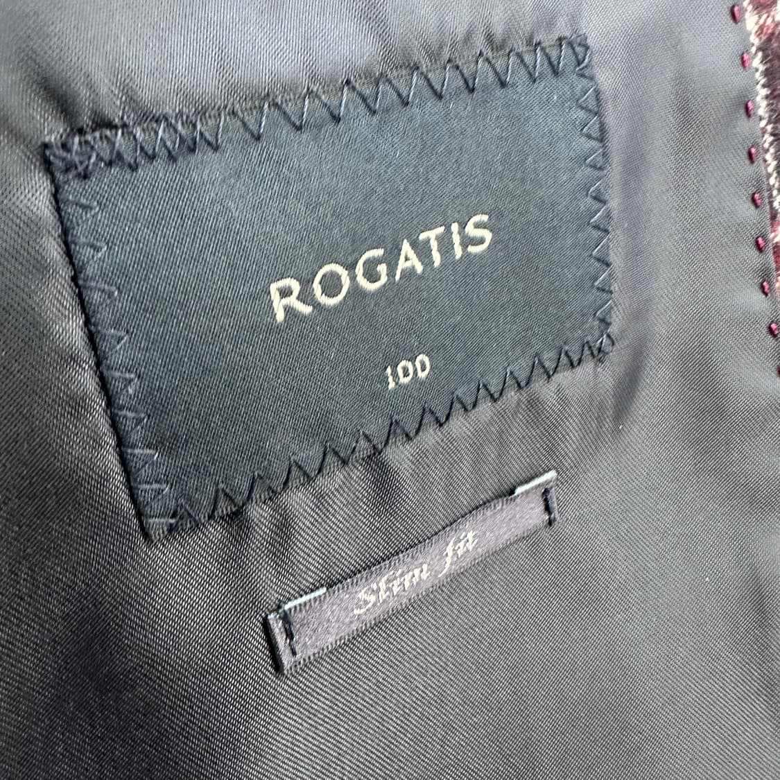 100 로가디스 남자 체크 울 블레이져 자켓 상품이미지4