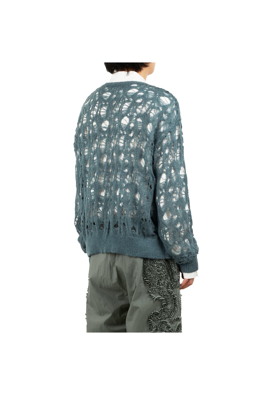 새상품 TAAKK 모헤어 니트 모스그린 2사이즈 상품이미지4