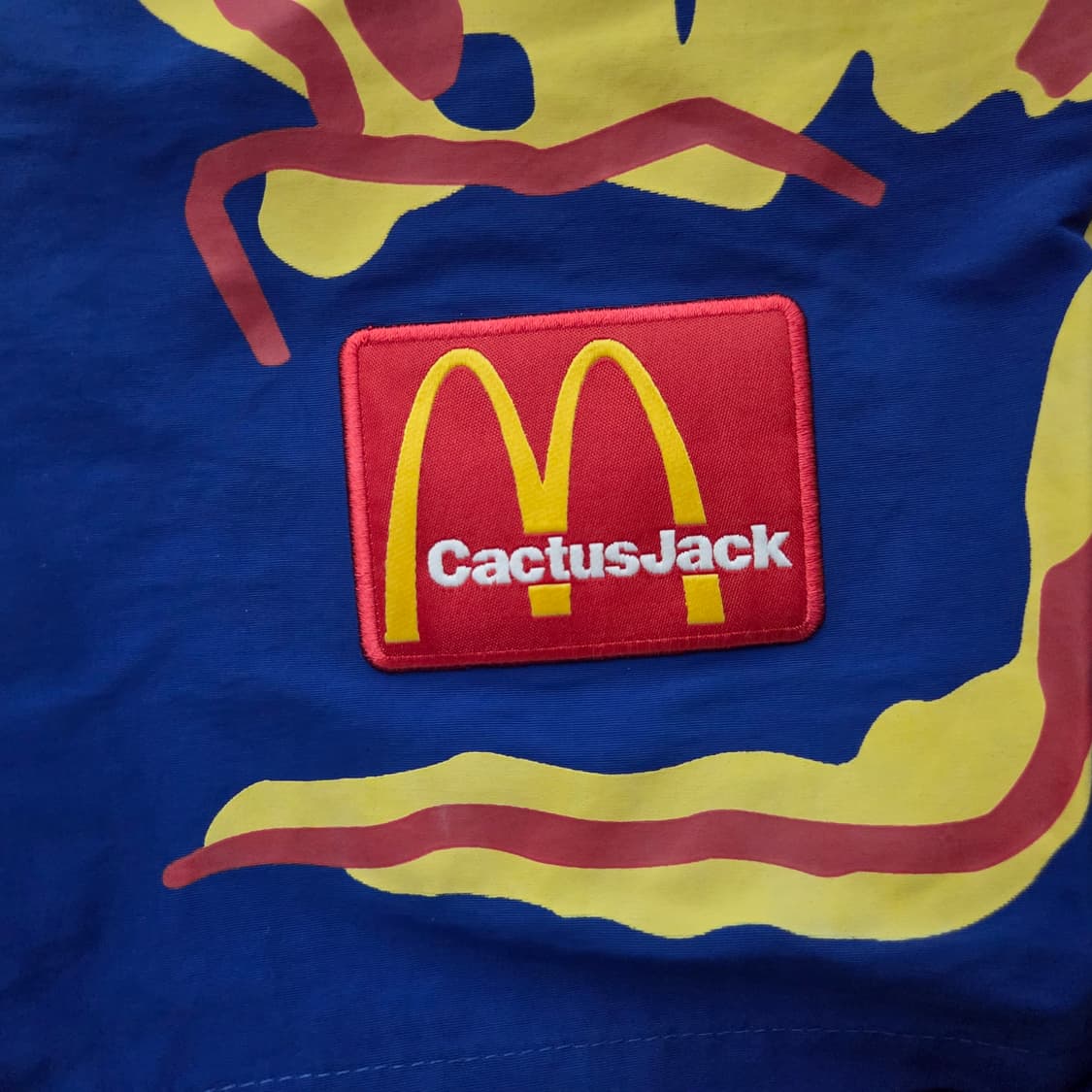 [M] 트래비스 스캇 캑터스잭 맥도날드 일러스트레이션 반바지 쇼츠 블루 상품이미지4