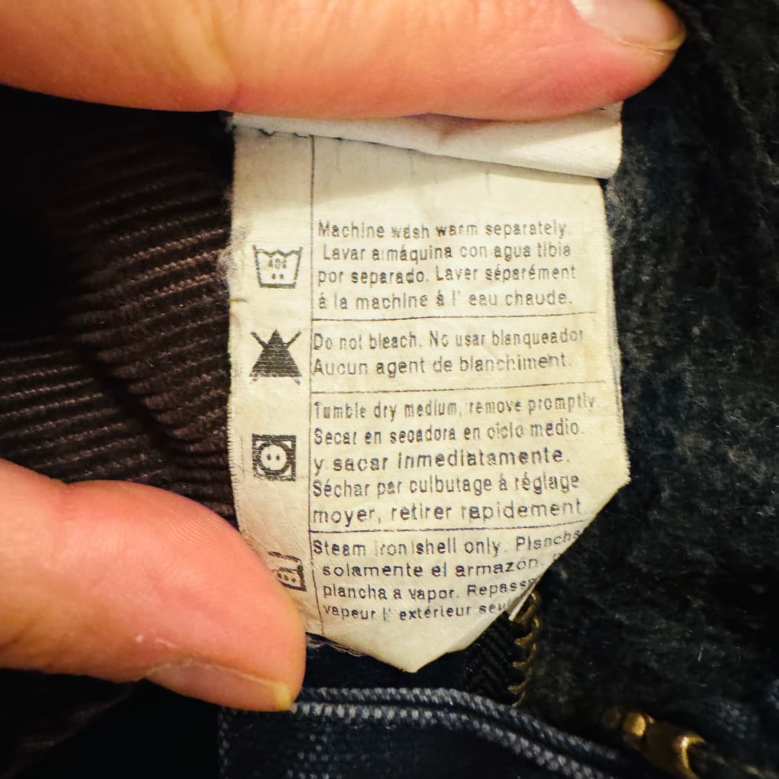 [빅세일] 칼하트 C52 MDT 디트로이트 자켓 네이비 기업로고 빈티지 상품이미지4