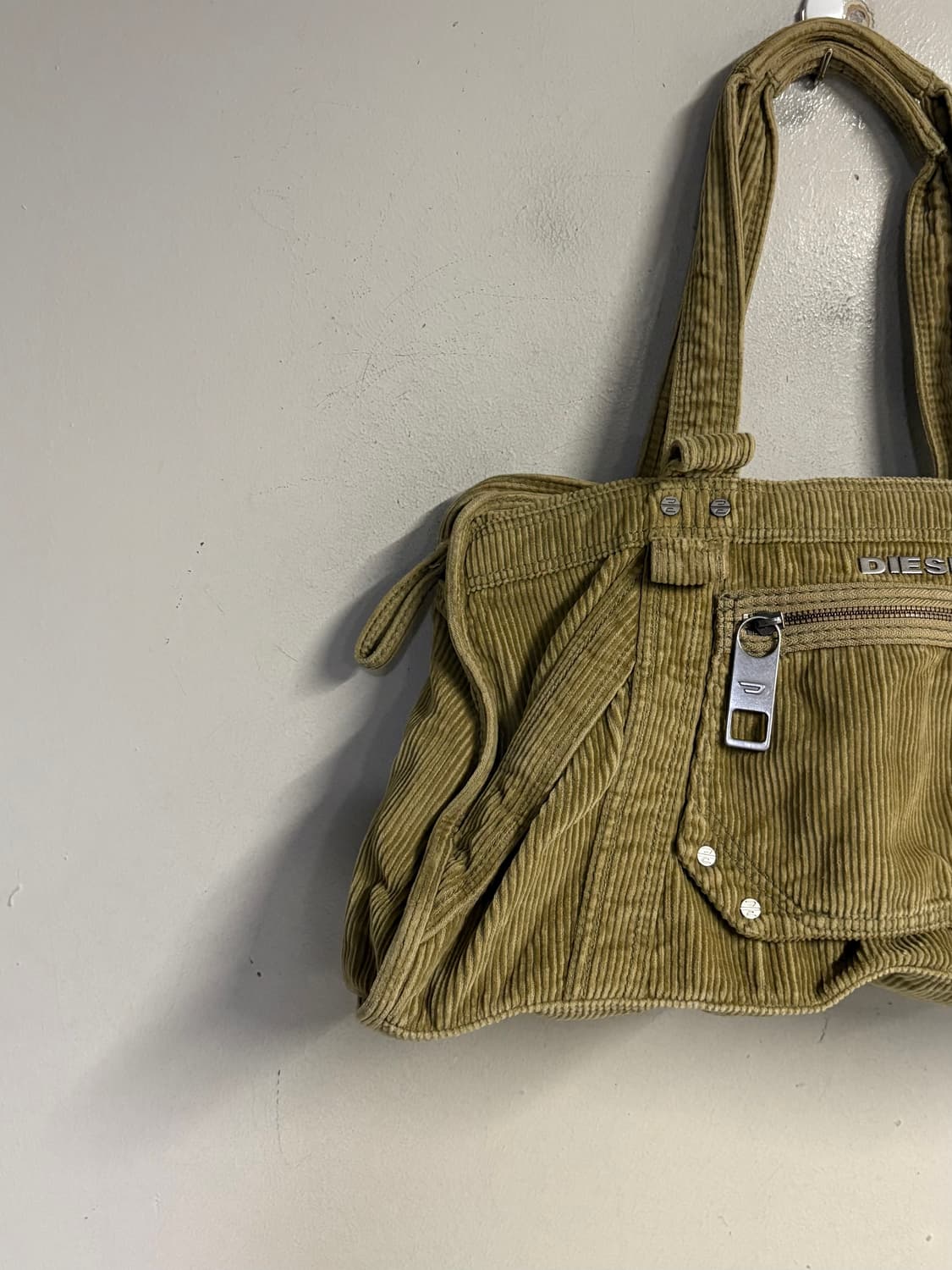 DIESEL corduroy tote bag yellow  상품이미지3