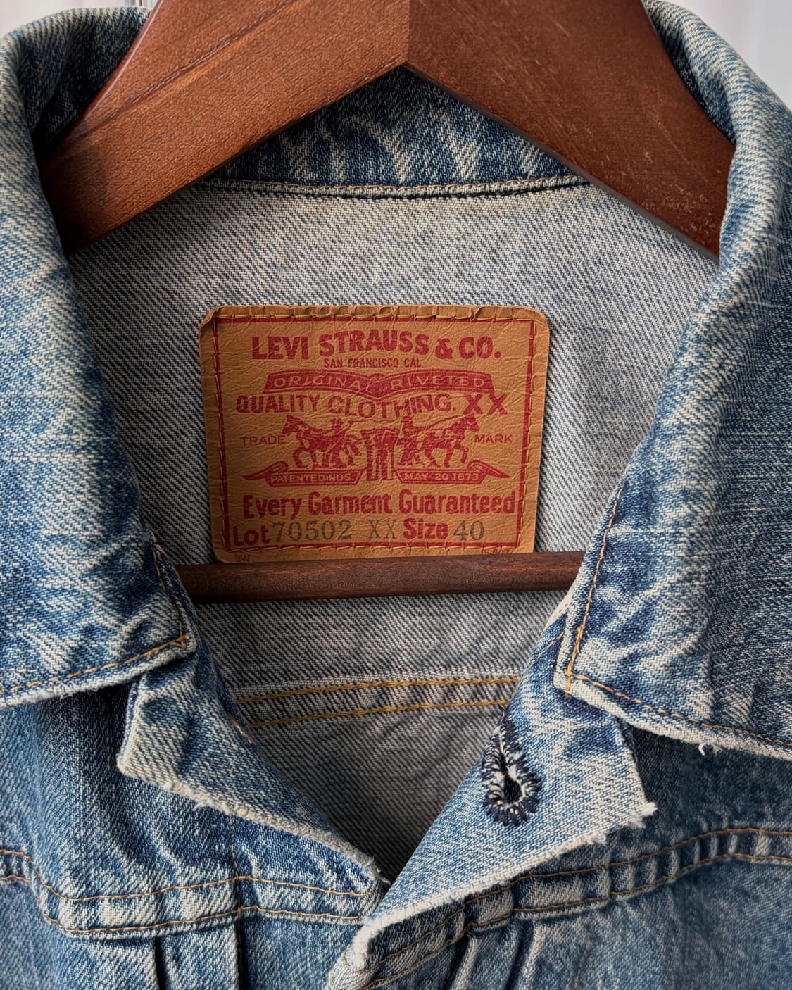 [L]리바이스 LVC JPN 90s 1세대 데님 자켓 70502 XX 상품이미지9