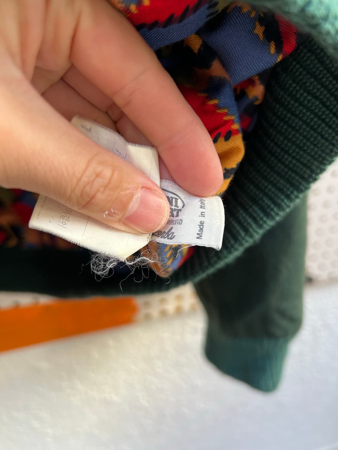 90s MISSONI SPORT WOOL BOMBER 미쏘니스포츠울봄버 상품이미지6