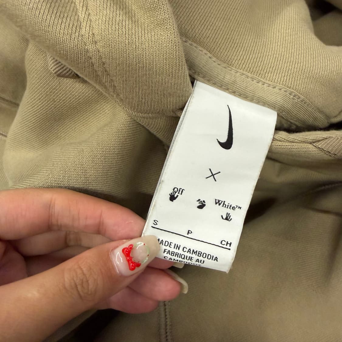 [ 정품/S ] 나이키 x 오프화이트 NRG 플리스 후드티 상품이미지5