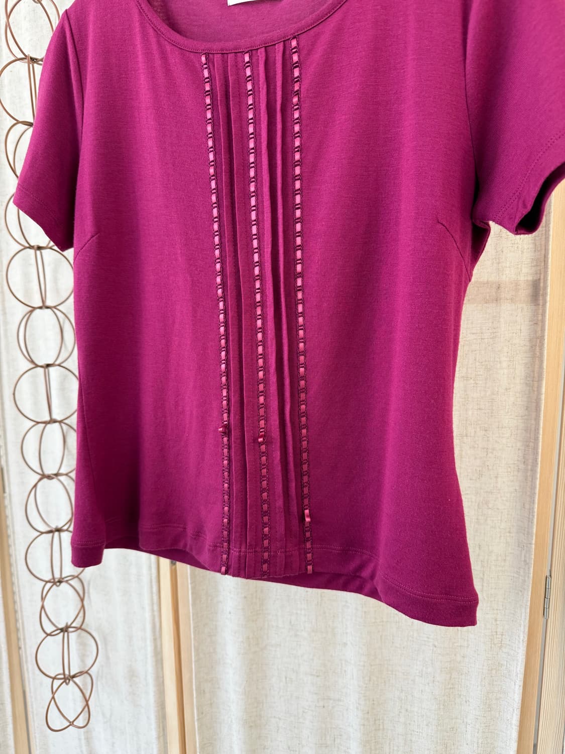 Courreges 꾸레쥬 마젠타 블라우스 (캐시미어) 상품이미지3