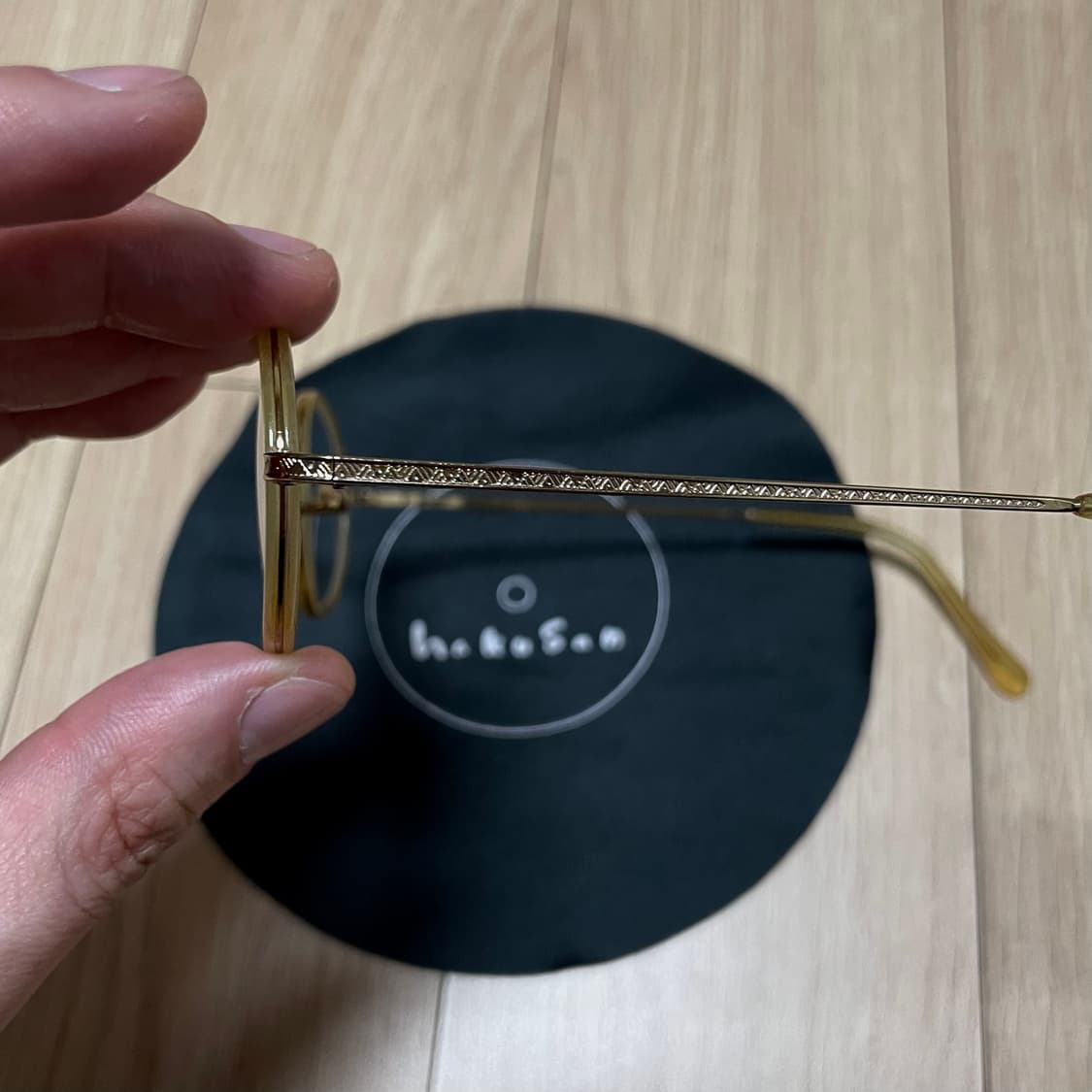 백산 금테 안경 상품이미지3