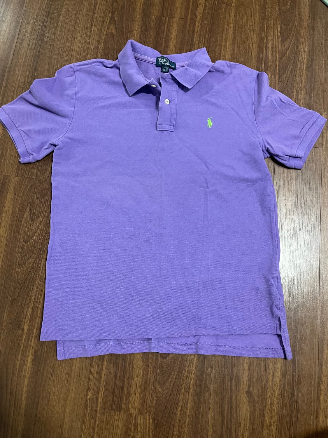 폴로 연보라 반팔 카라티 상품이미지1