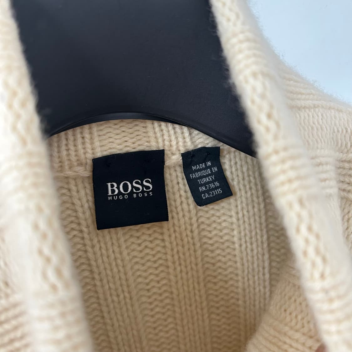 휴고보스 투웨이 울 케이블 니트 자켓 상품이미지8