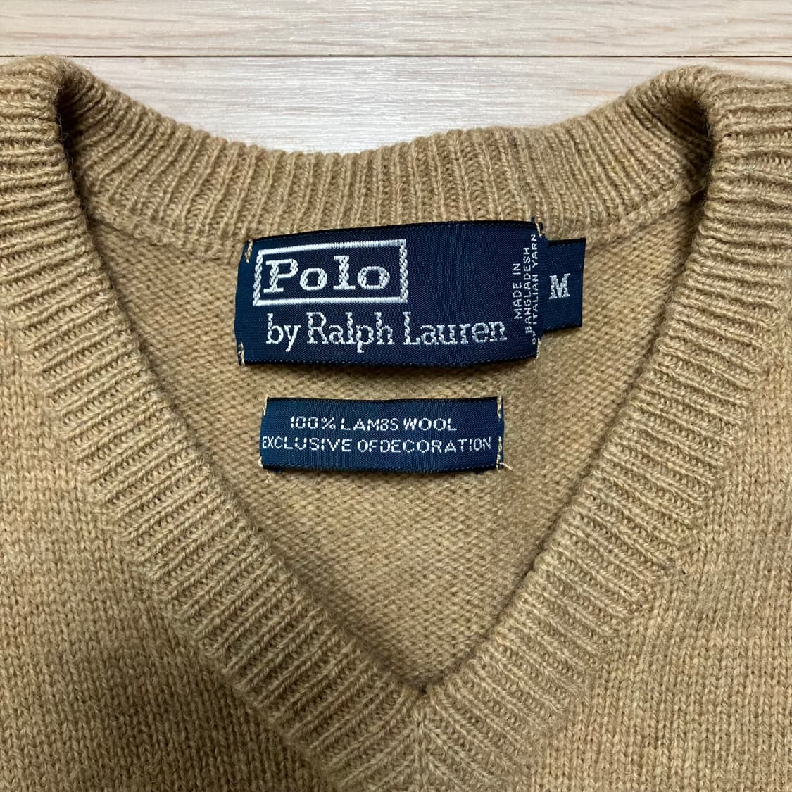 폴로 랄프로렌 램스울 니트 베이지 상품이미지5