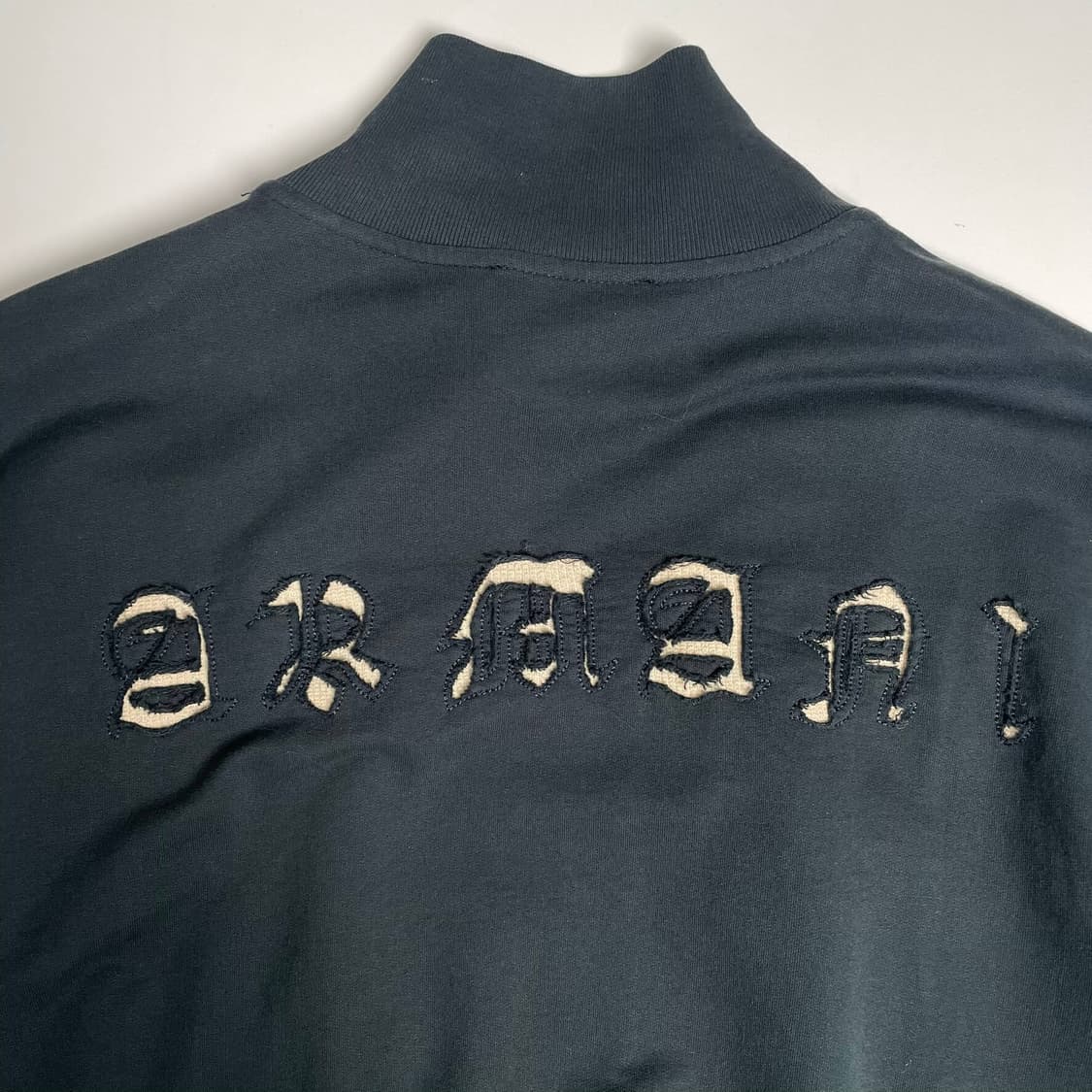 Emporio armani 코튼 져지 레터링 집업 자켓 상품이미지7