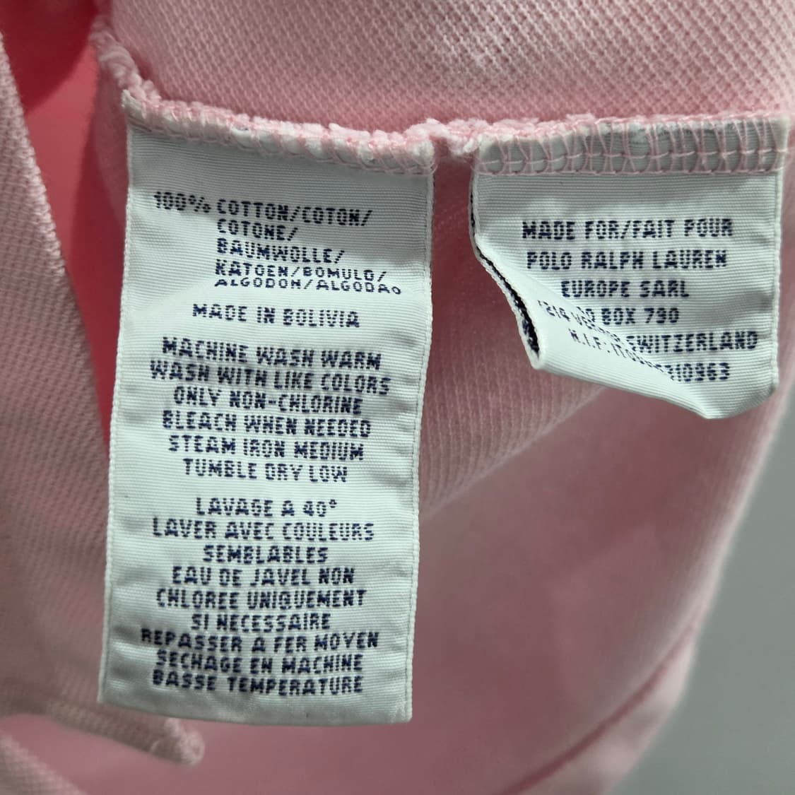 폴로랄프로렌 우먼 피케 카라티 연핑크 S 상품이미지4
