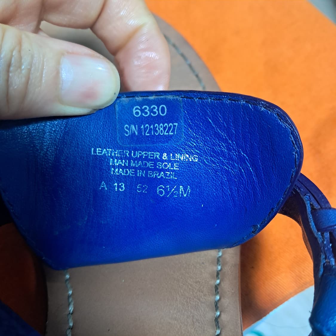토리버치 블루 웨지 샌들 6.5 약235 상품이미지6