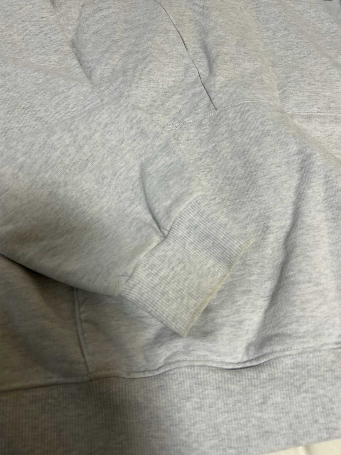 산산기어 후드티 22fw 화이트멜란지 상품이미지4