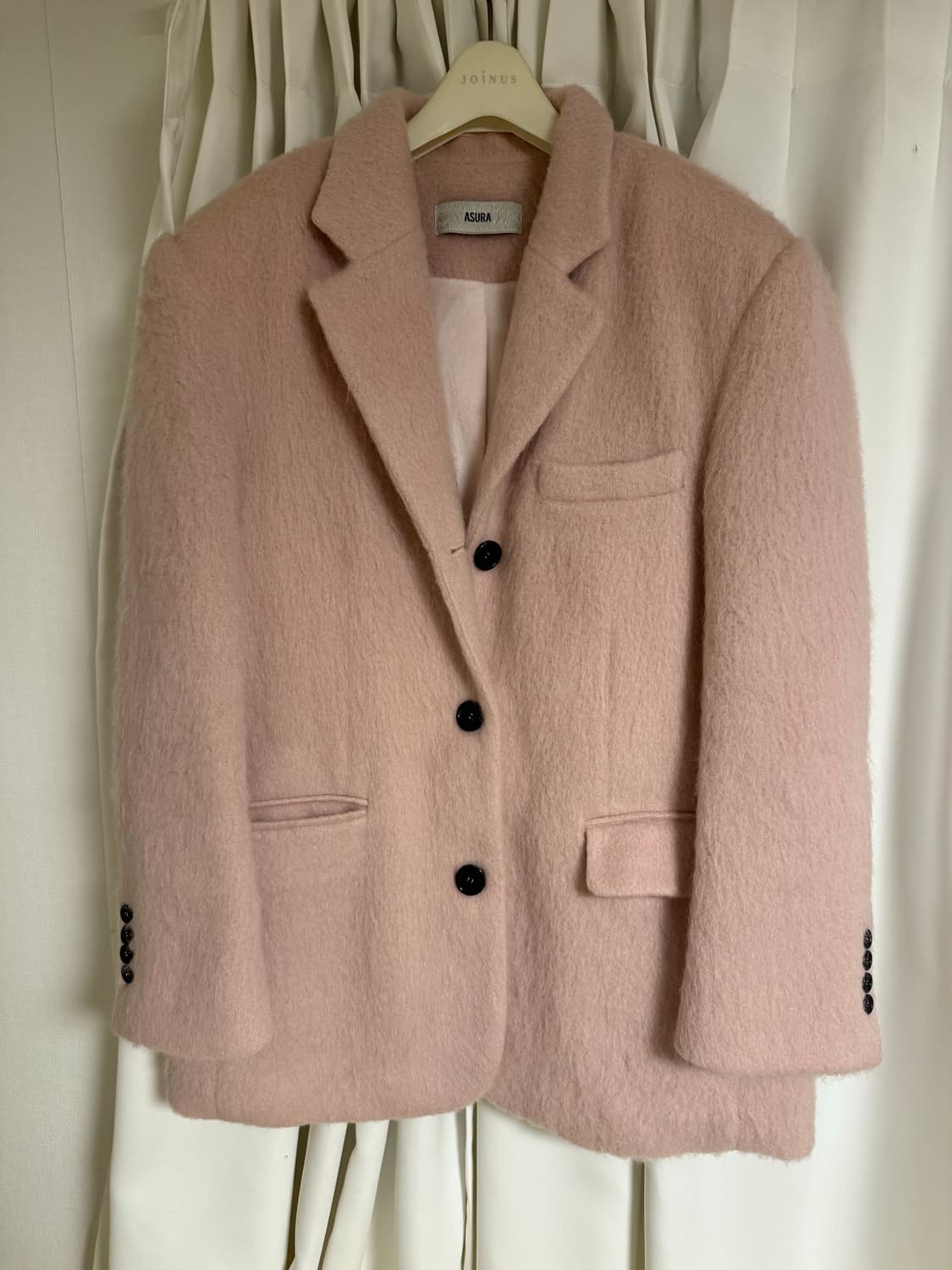 아수라 모헤어 울자켓 핑크 상품이미지7