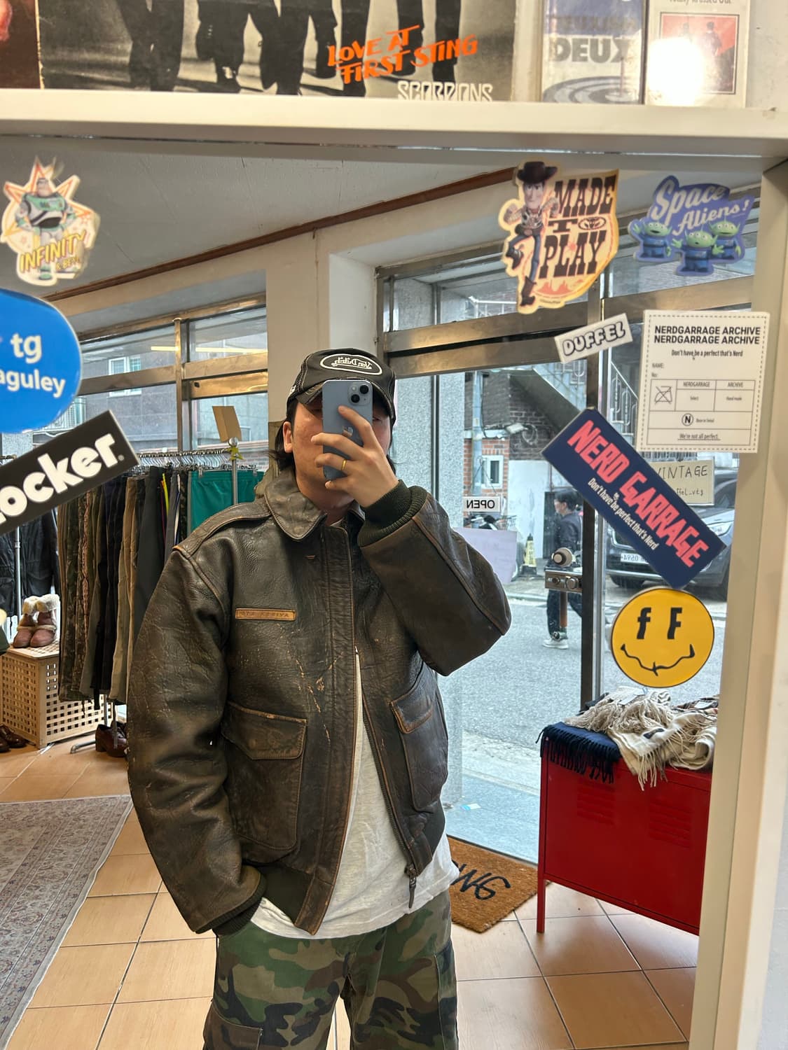 90‘s Avirex 아비렉스 A-2 레더자켓 상품이미지9