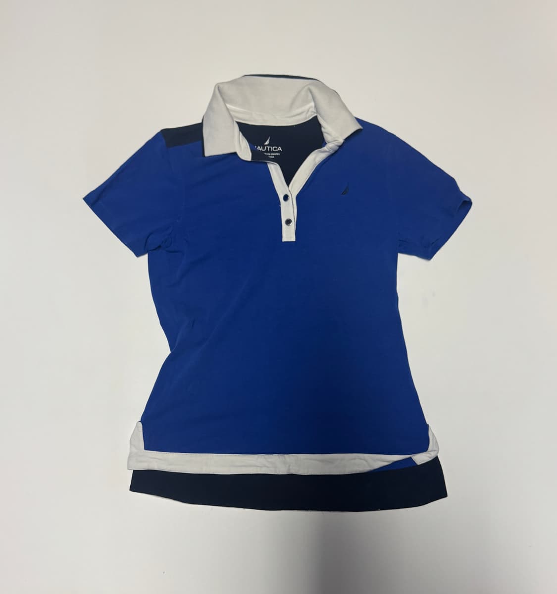 여성 노티카 Nautica 오픈넥 반팔 카라 티셔츠 Xs ~ S 상품이미지1
