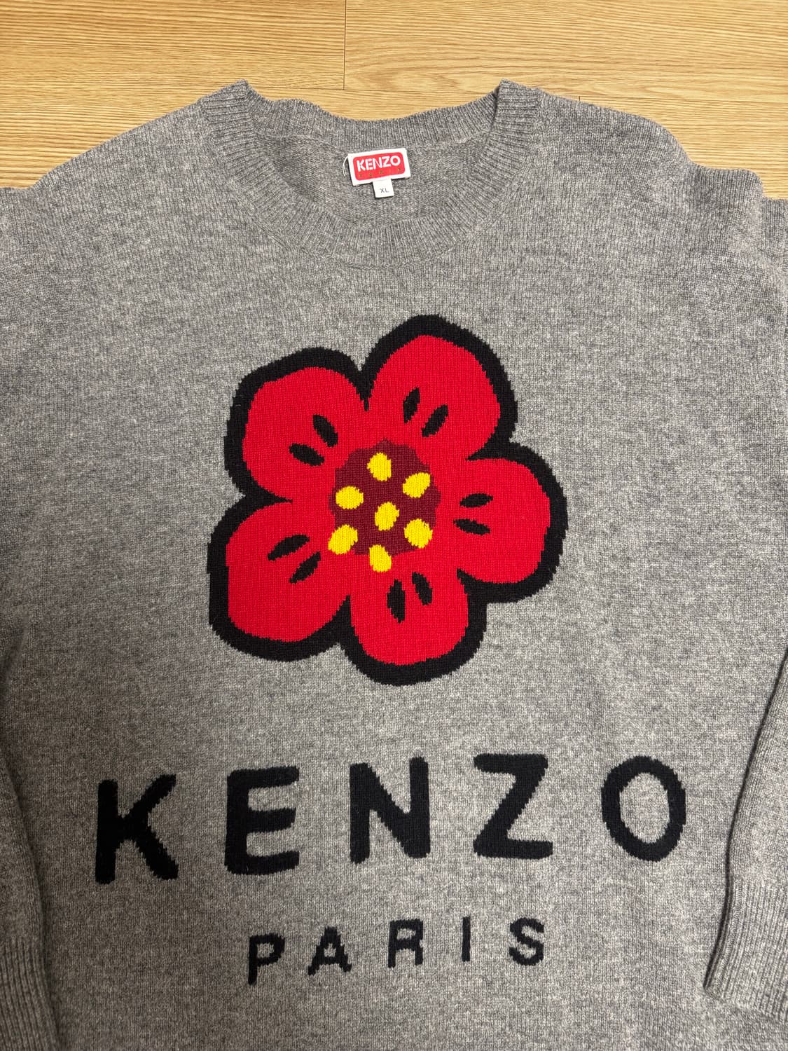 KENZO 겐조 플라워 니트 회색 XL 상품이미지2