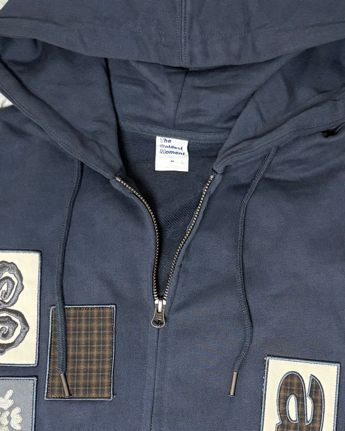 더콜디스트모먼트 TCM frame hooded zip-up (navy) 상품이미지5