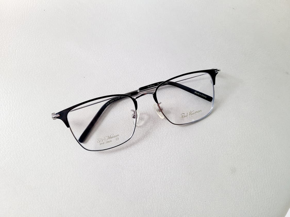 폴휴먼안경 PHF-386A 블랙/실버 티탄 상품이미지5