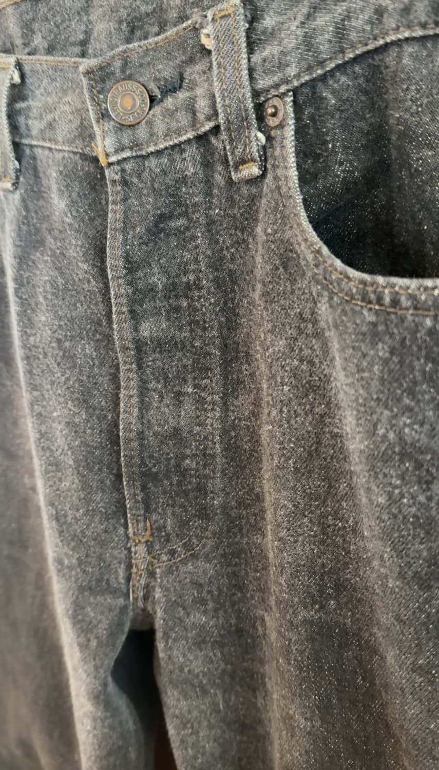 80s Levis 501 Faded Black Denim 상품이미지2