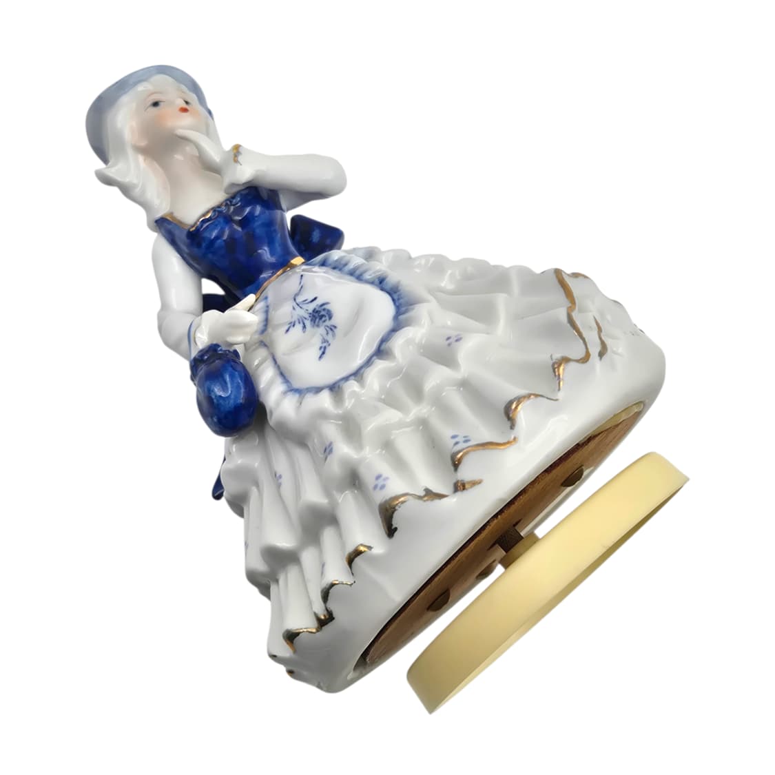 80s 가토 공예 엔틱 소녀 피겨린 오르골 상품이미지6