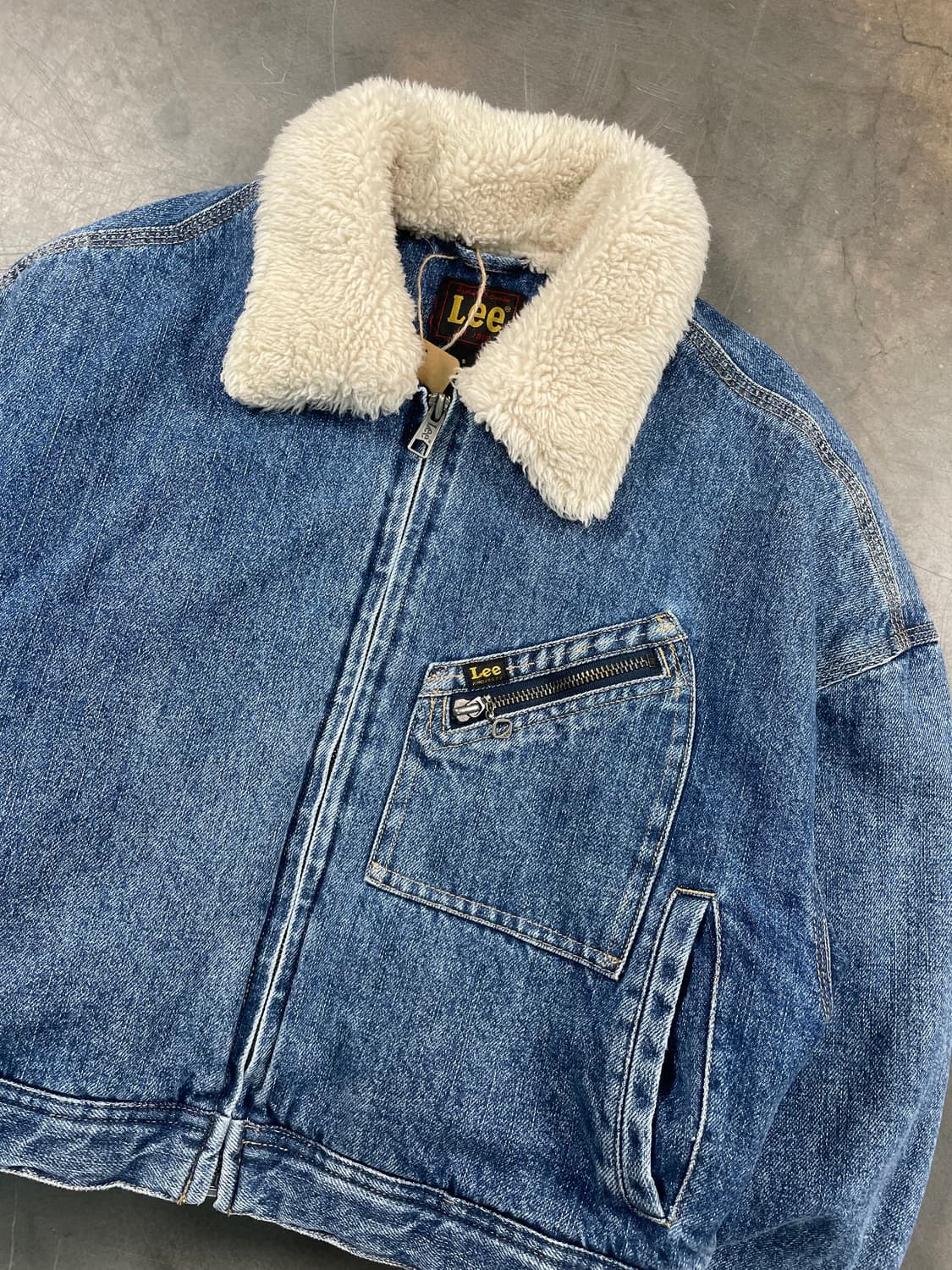 Lee 퍼 카라 크롭 데님 자켓 상품이미지2