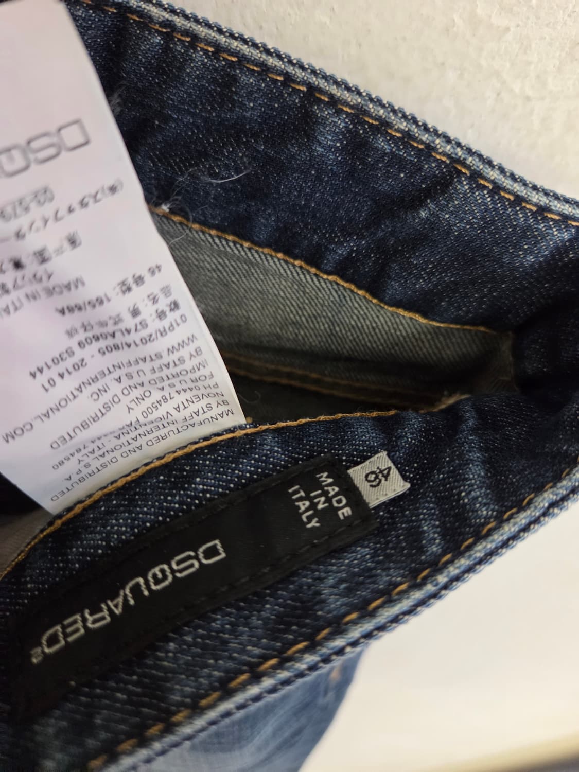 디스퀘어드 워싱 데님 청바지 46 상품이미지3