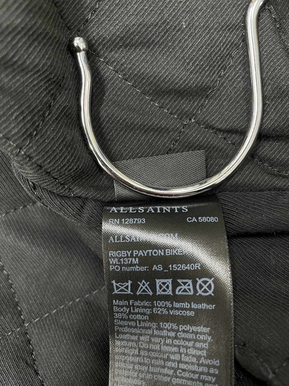 올세인츠 RIGBY PAYTON 바이커 자켓 브론즈 세미슬림핏 상품이미지2