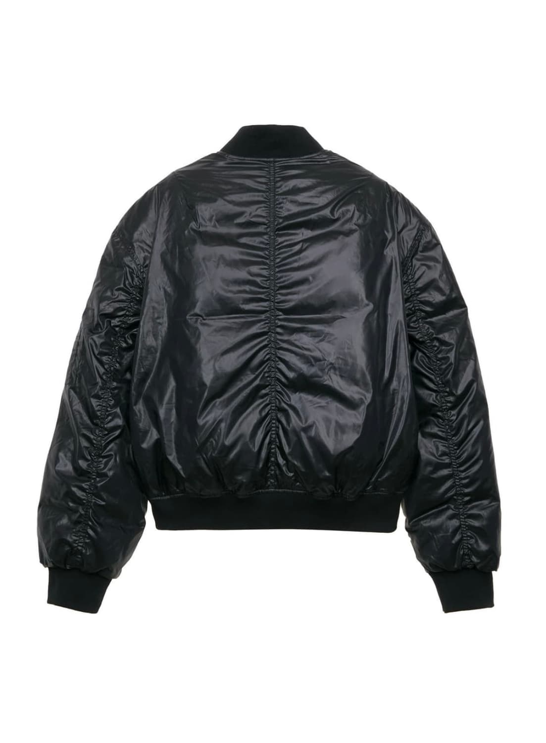 LCDC Cropped Bomber Puffer Jacket (Black 상품이미지2