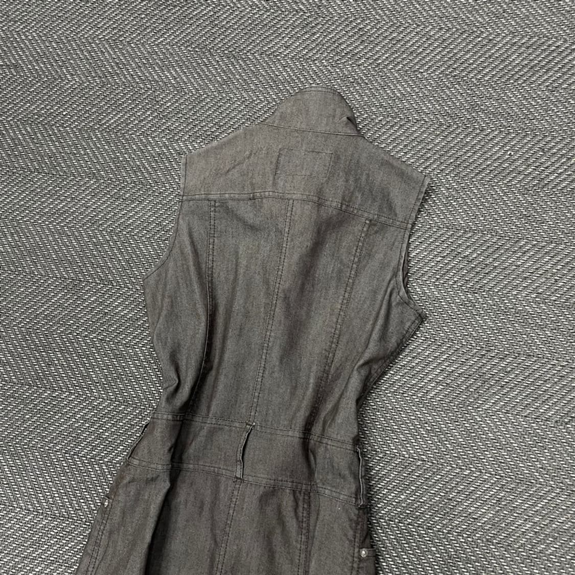 데님 슬리브리스 펑크 원피스 v0316 상품이미지6