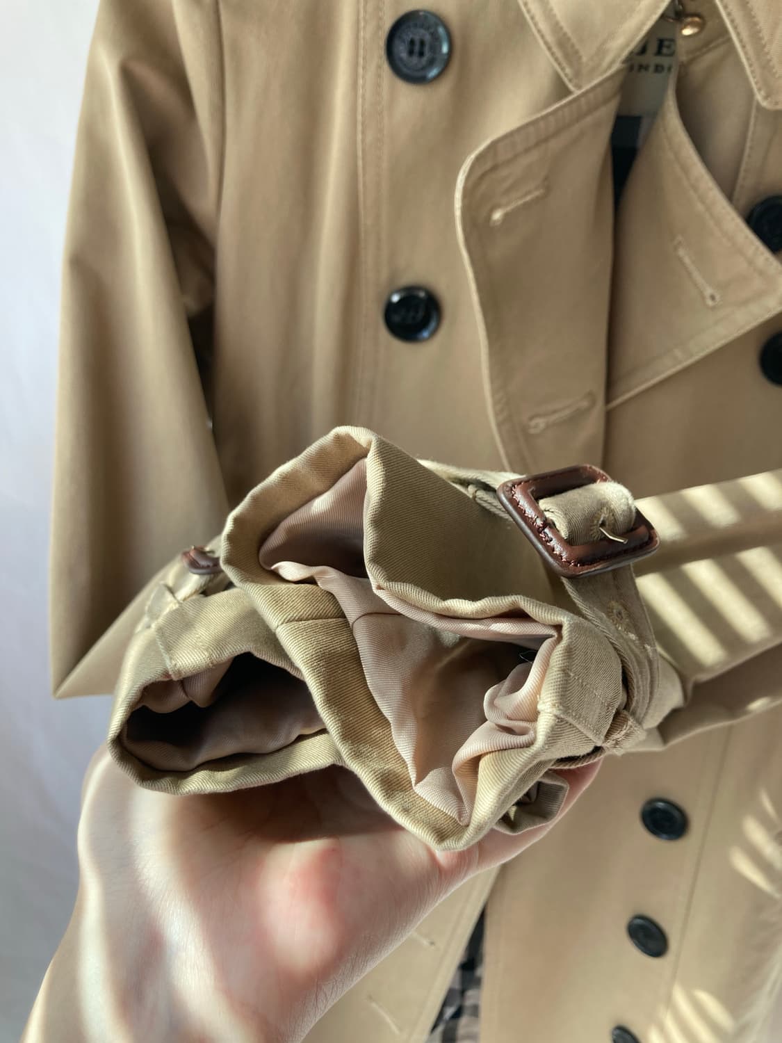 상태좋음) 정품 버버리 런던 여성 트렌치코트 베이지 상품이미지6